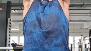 Sweaty Armpits in the gym