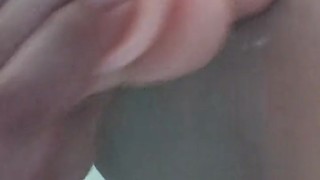 Sexy Asian jerks with all her might while masturbating