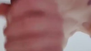 Sexy Asian jerks with all her might while masturbating