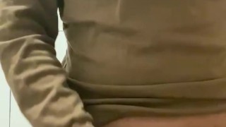 Jerking my teen cock