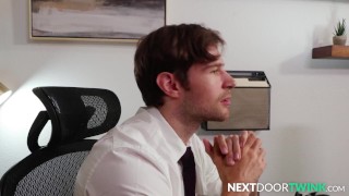 StepDILF Boss Fucks Twink Intern Stepson - David Skylar, Jack Bailey - NextDoorTwink