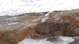Levei meu garoto na praia, ele só não sabia o que ia acontecer