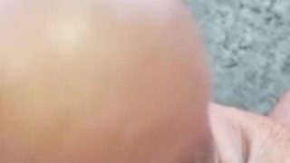 While I was jogging I sat down for a moment to show you my thick cock