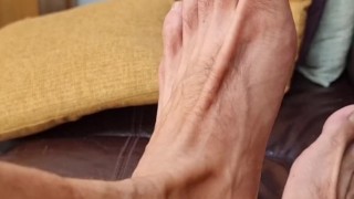 Worship my perfect sweaty feet