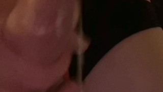 Slow motion cumshot, no audio
