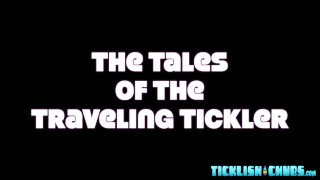 Chubby sub laughs while deviant Matt tickles his body and feet