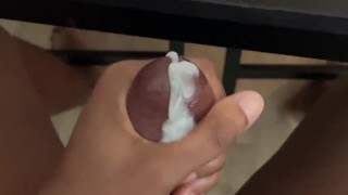 Quick cum load from black cock