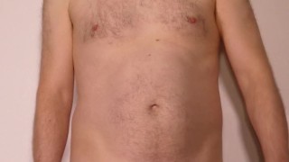 Kudoslong in shorts thrusting his erect cock then in briefs and naked wanking his hairy uncut penis