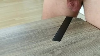 I shot a big load on the table - curlyralph