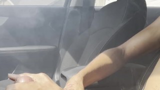 BBC HIGH ASF EDGING & MOANING IN CAR (CUMSHOT)