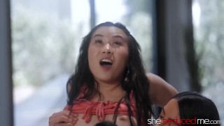 Rachel Rivers And Raven Lane Fuck With Asian Girl Kimmy Kimm
