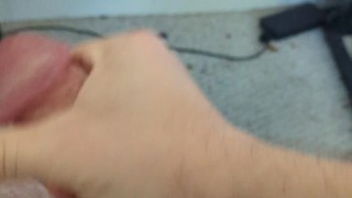 Huge cumshot from edging