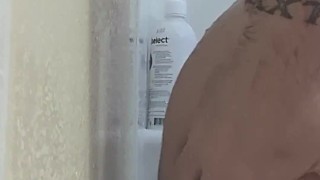 Shower play alone with my toy bishop