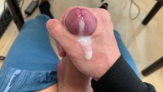 Handsome Jock wanking his FAT COCK until the balls are DRAINED / perfect dick size / sweet boy / top