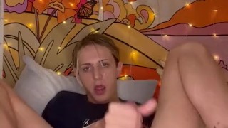 Smooth Femboy FingerFuck Full Vid with glass dildo on OF