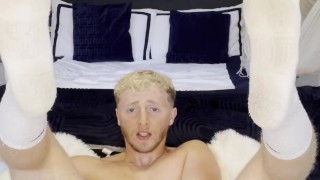 Sexy Blonde Jock Jerks And Teases His Tight Ass