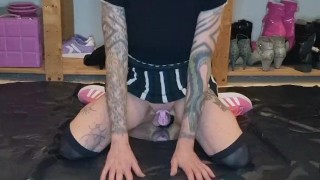 Sissy sportgirl dildo fun
