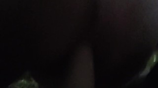 Riding my dildo outside in the woods