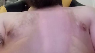 Huge cock bearded guy