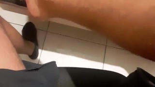 Sweaty male toes and feet