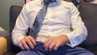 Professor gets his student to suck his huge cock (roleplay)