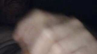 Late night dildo play