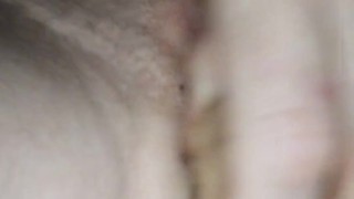 Late night dildo play