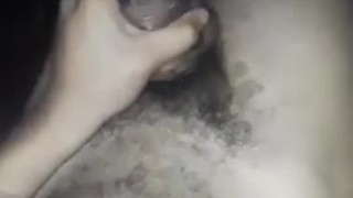 Stroking big dick