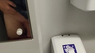 I'm teasing my weird cutted cock in the train.