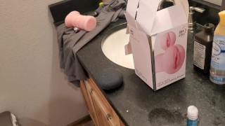 Small dick piss before shower video