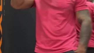 Playing with my cock at the solarium