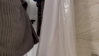 My roommate thinks he’s slick with the cam, I showered anyway.