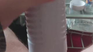 Young Chubby Guy Uses Lovense Max 2 Until He Cums