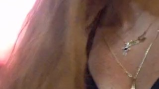 Hot Milf Smoking and Filming Herself