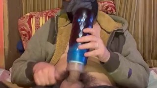 Explosión de leche con la maquina que encontré en el cajón de mi padrastro