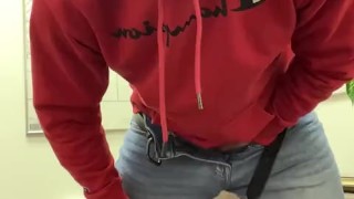 Jacking off at work!