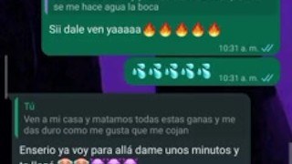 2 parte, convencí a la puta de mi carrera para vernos en mi casa y follar bien rico