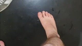 Sweaty footprints