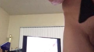 Bi-curious twink plays with his boy pussy