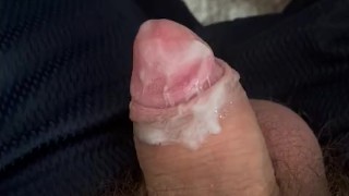 my cock covered in cum 😋