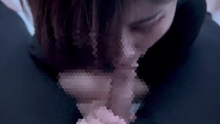 奥まで咥えさせられて興奮しながら「美味しい」と言っちゃうhentai彼女♡ cum in mouth 口内射精