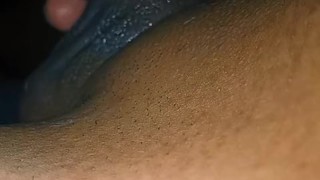 Rich masturbation of a Mexican heterosexual male with a homemade sex toy, his cock doesn't fit