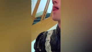 🔒 Caged Sissy Exhib Coffee - Locktober Cage Check Day 21