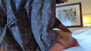 SURPRISE! Bear hires a massuer in New Orleans and gets a surprise!! More than he bargained for!!