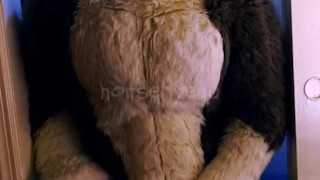 wolf fursuit sheath paw off and cum 💦