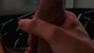 Handjob big dick dude