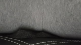 Masturbation In Sweats With Vibrator On Mini Dick And Inside Boy Pussy, FTM Attempt To Squirt