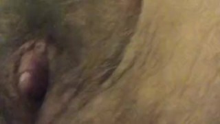 FTM bear chub plays with oral sex toy