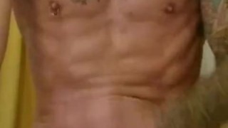 Solo wank with cumshot