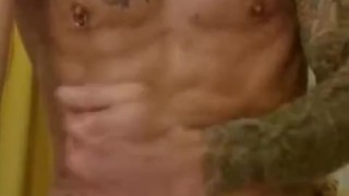 Solo wank with cumshot